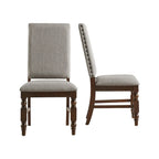 Sedie da pranzo imbottite Flatiron Nailhead (set da 2) di