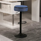 Sgabello da Bar Girevole Moderno in PU Regolabile in Altezza con Contenitore, Set da 2