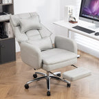 Sedia da computer girevole in pelle
